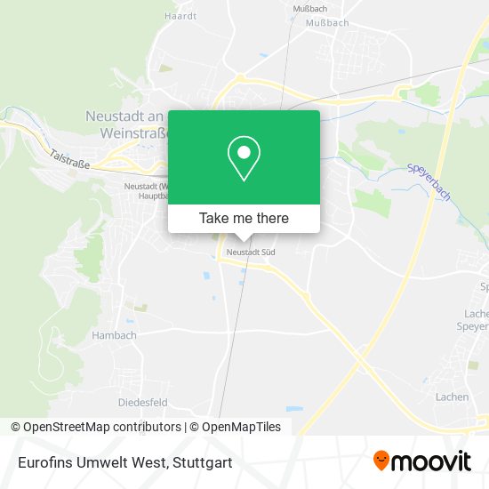 Eurofins Umwelt West map