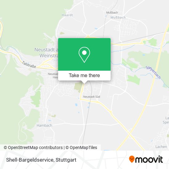 Shell-Bargeldservice map