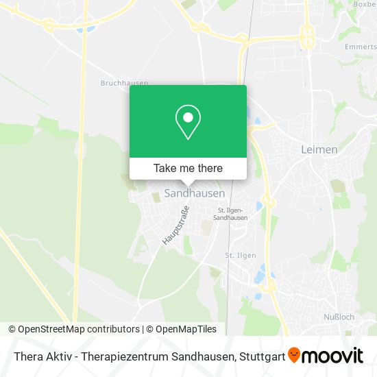 Карта Thera Aktiv - Therapiezentrum Sandhausen