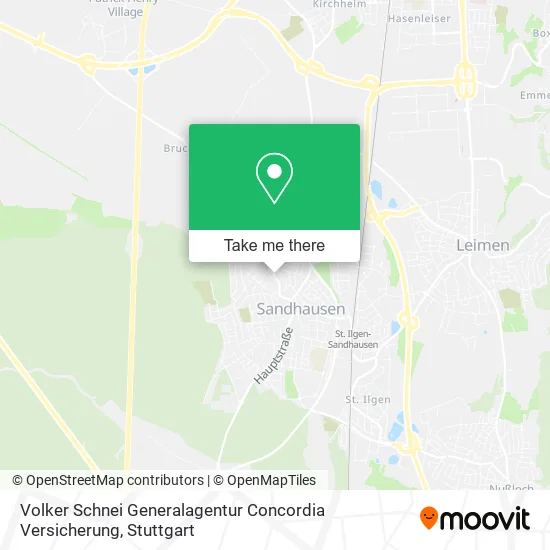 Карта Volker Schnei Generalagentur Concordia Versicherung