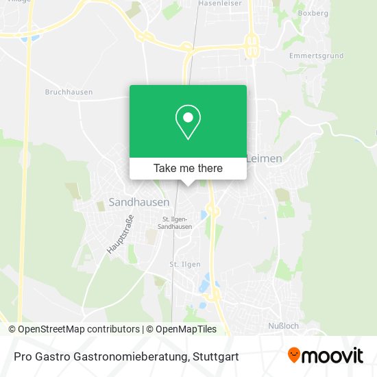 Pro Gastro Gastronomieberatung map