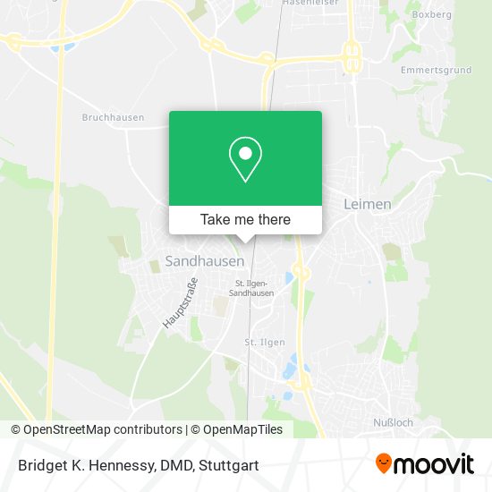 Bridget K. Hennessy, DMD map
