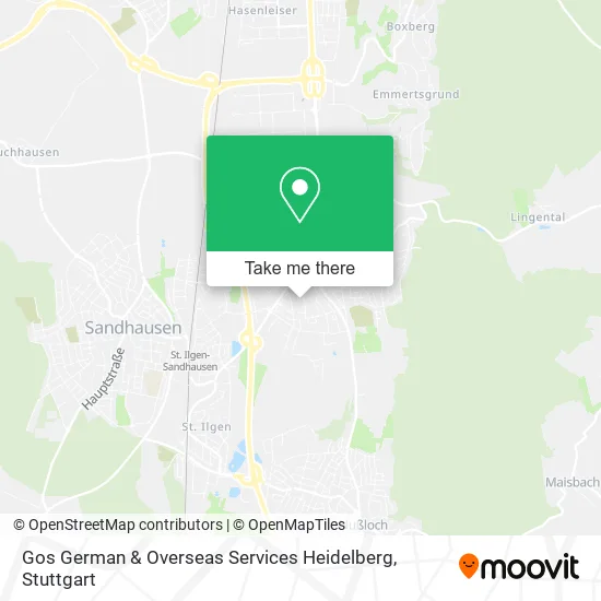Карта Gos German & Overseas Services Heidelberg