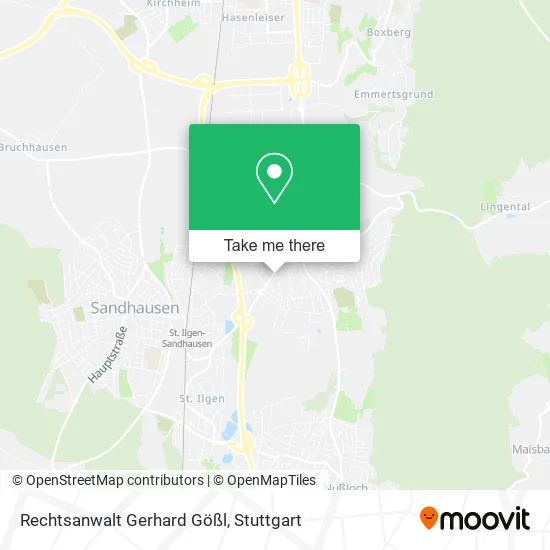 Карта Rechtsanwalt Gerhard Gößl