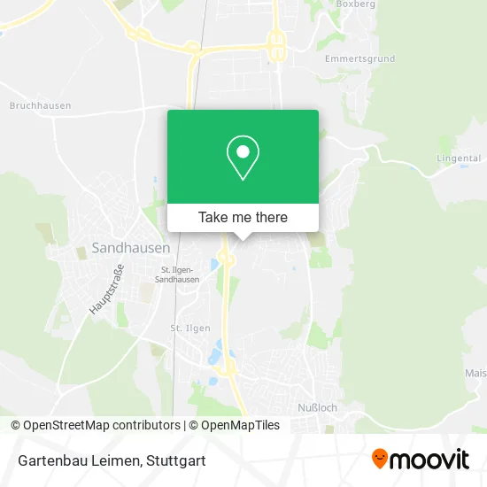 Карта Gartenbau Leimen