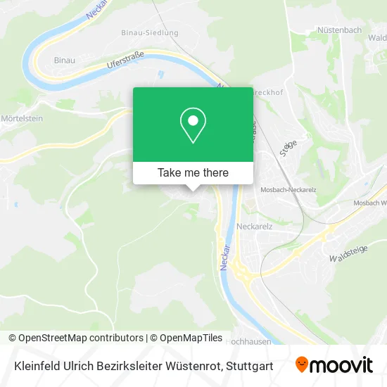 Карта Kleinfeld Ulrich Bezirksleiter Wüstenrot