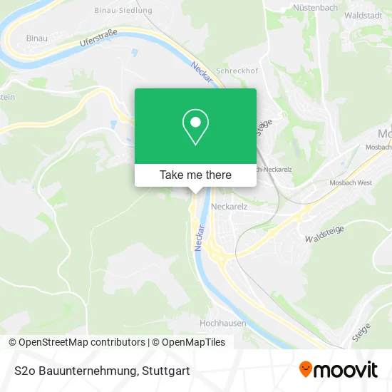 Карта S2o Bauunternehmung
