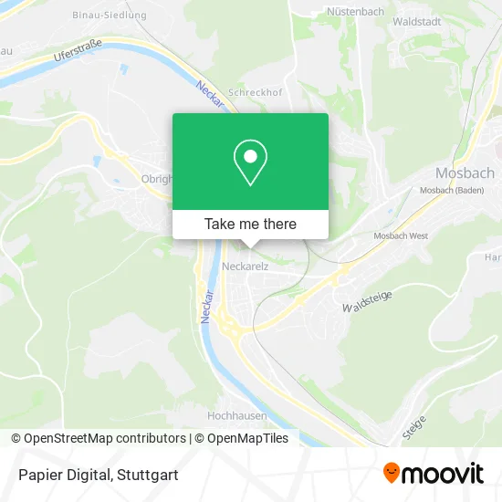 Papier Digital map