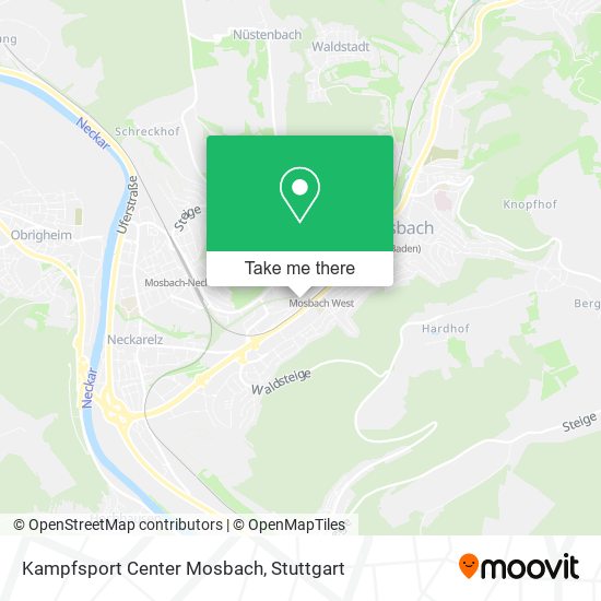 Kampfsport Center Mosbach map