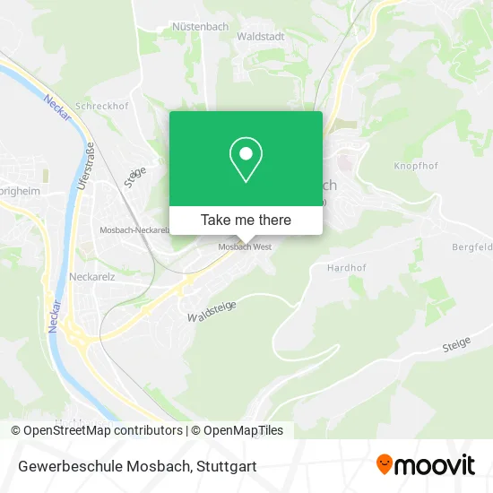 Карта Gewerbeschule Mosbach