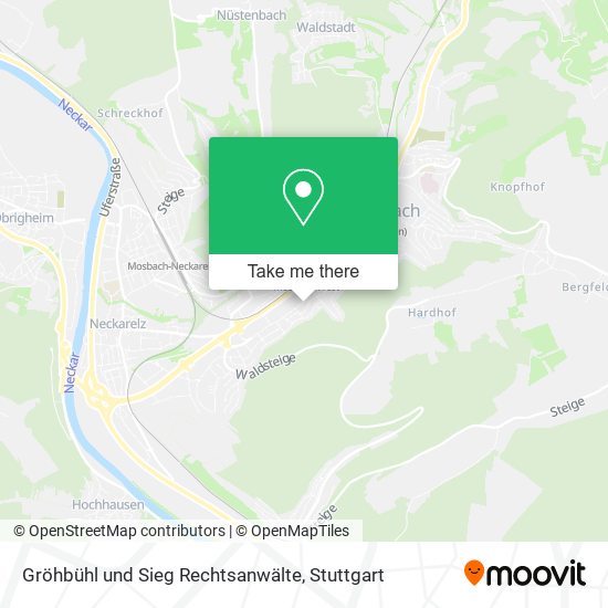 Gröhbühl und Sieg Rechtsanwälte map