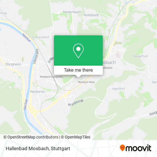 Hallenbad Mosbach map