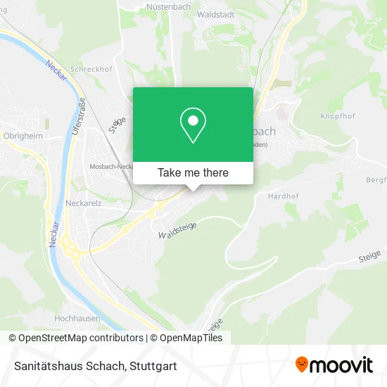 Карта Sanitätshaus Schach