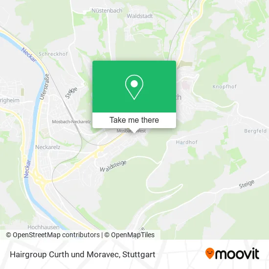 Карта Hairgroup Curth und Moravec