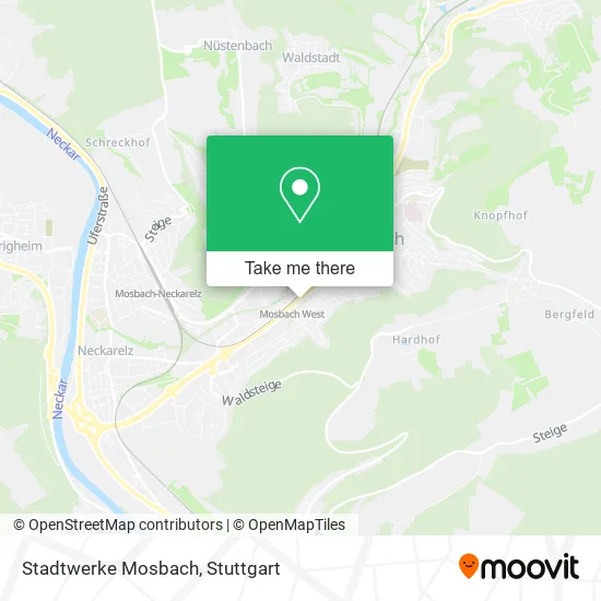 Карта Stadtwerke Mosbach