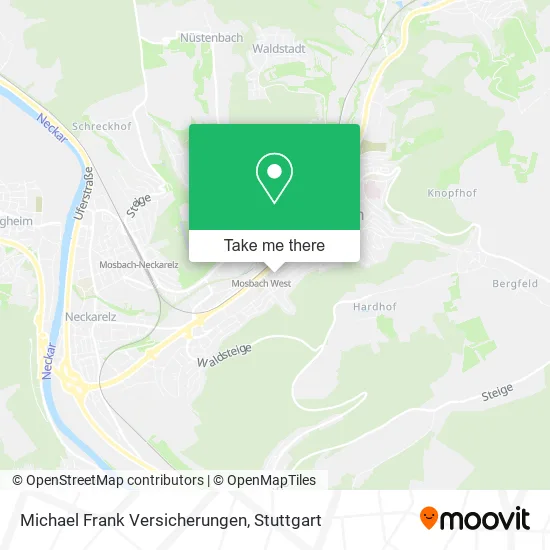 Карта Michael Frank Versicherungen