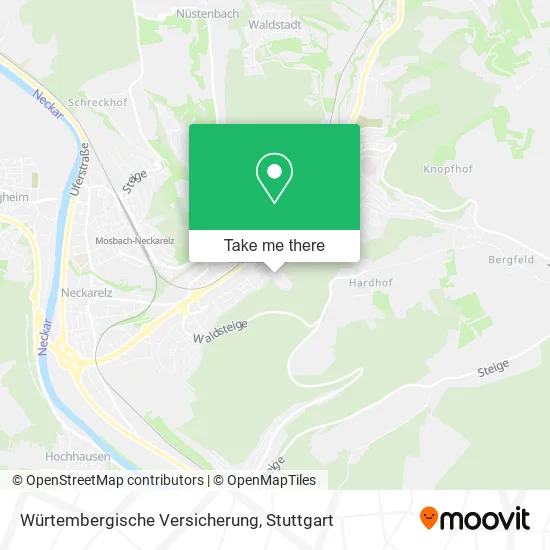 Карта Würtembergische Versicherung