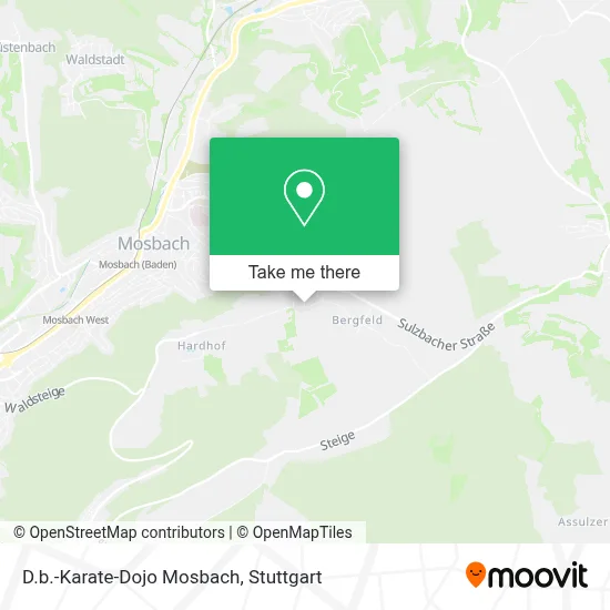 D.b.-Karate-Dojo Mosbach map