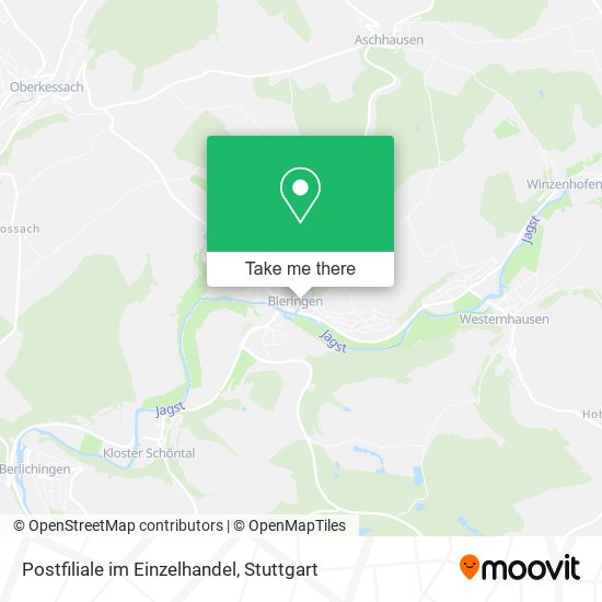 Postfiliale im Einzelhandel map