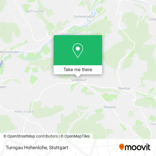 Turngau Hohenlohe map