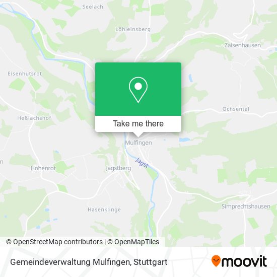 Карта Gemeindeverwaltung Mulfingen