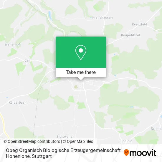 Карта Obeg Organisch Biologische Erzeugergemeinschaft Hohenlohe