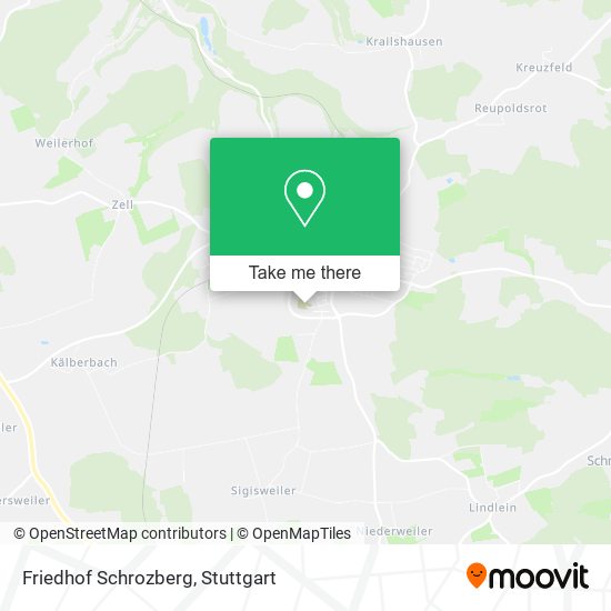 Friedhof Schrozberg map