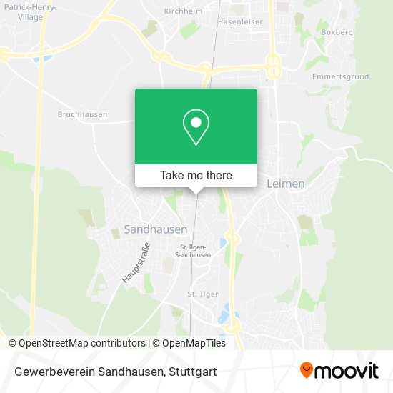 Gewerbeverein Sandhausen map