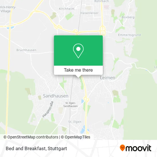 Карта Bed and Breakfast