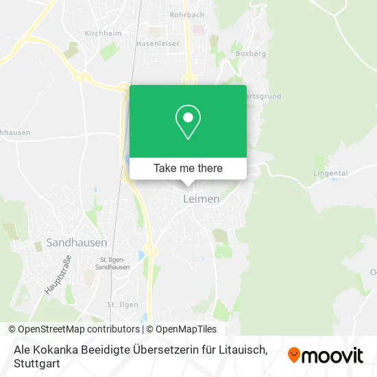 Карта Ale Kokanka Beeidigte Übersetzerin für Litauisch
