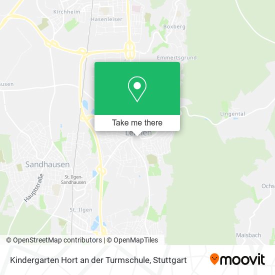 Карта Kindergarten Hort an der Turmschule