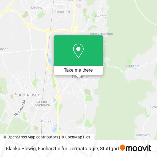 Карта Blanka Plewig, Fachärztin für Dermatologie