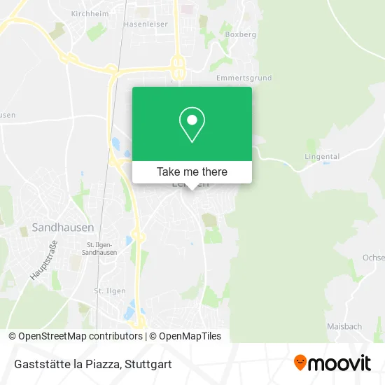 Карта Gaststätte la Piazza