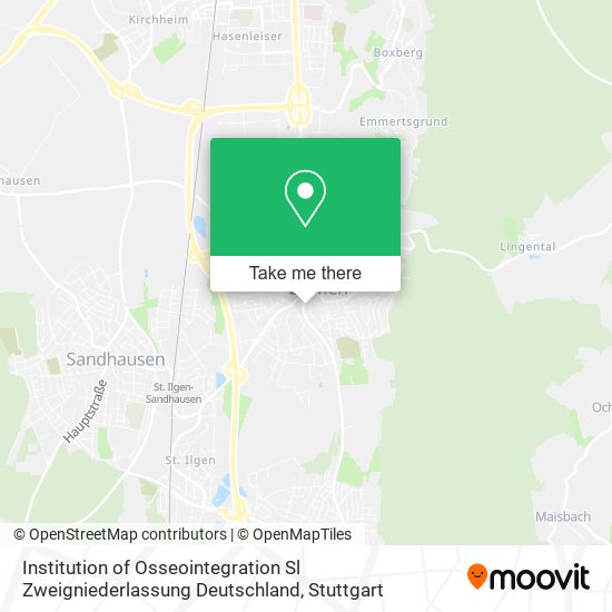 Карта Institution of Osseointegration Sl Zweigniederlassung Deutschland