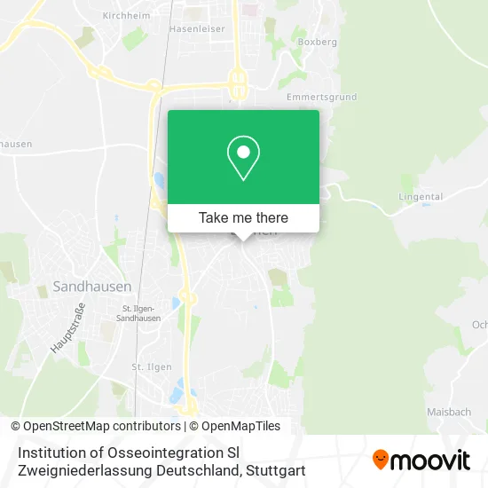 Карта Institution of Osseointegration Sl Zweigniederlassung Deutschland