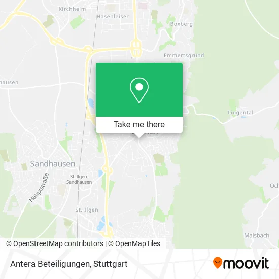 Карта Antera Beteiligungen