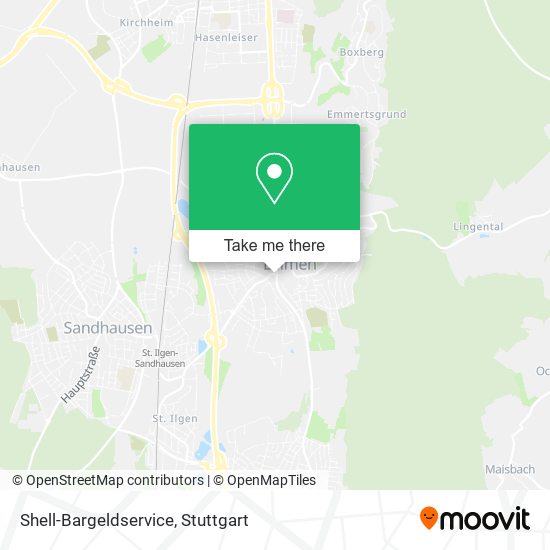 Shell-Bargeldservice map