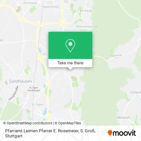 Карта Pfarramt Leimen Pfarrer E. Rosemeier, S. Groß