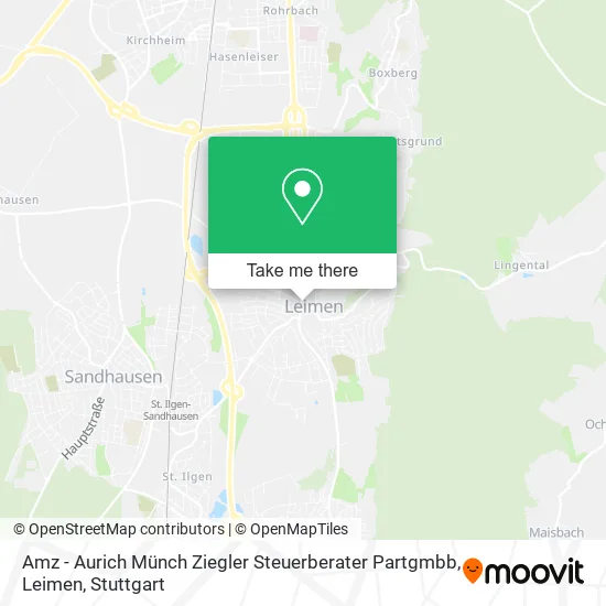 Карта Amz - Aurich Münch Ziegler Steuerberater Partgmbb, Leimen