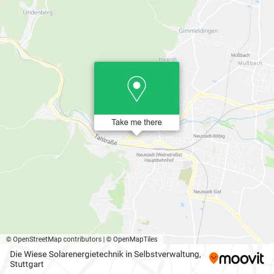 Карта Die Wiese Solarenergietechnik in Selbstverwaltung