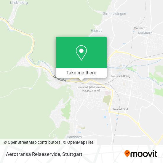 Aerotransa Reiseservice map