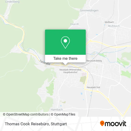 Карта Thomas Cook Reisebüro