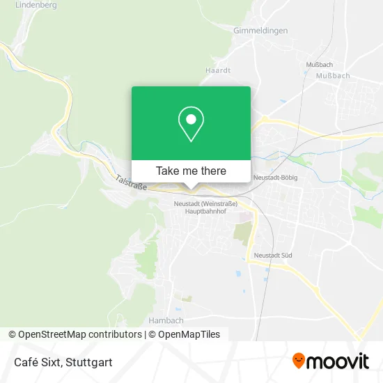 Карта Café Sixt