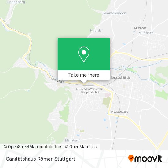 Sanitätshaus Römer map