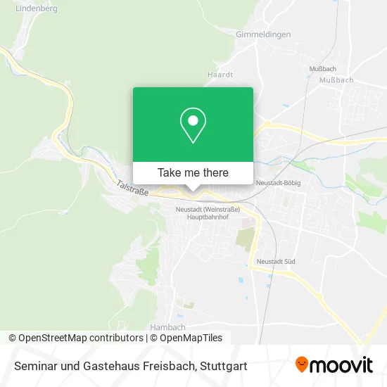 Карта Seminar und Gastehaus Freisbach