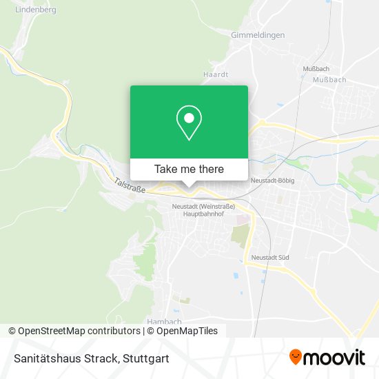 Sanitätshaus Strack map