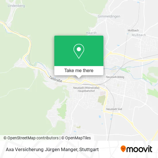 Карта Axa Versicherung Jürgen Manger
