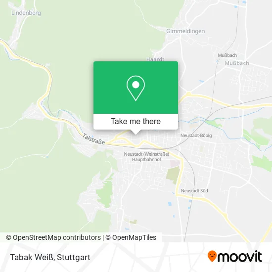 Карта Tabak Weiß