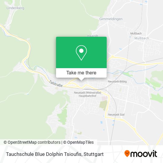 Tauchschule Blue Dolphin Tsioufis map