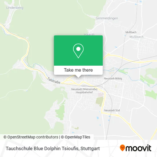 Карта Tauchschule Blue Dolphin Tsioufis